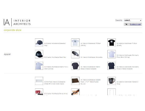 Interior Architects Corporate Store Screenshot